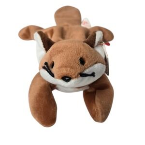 Ty Sly Fox Beanie Baby Plush 8" Vintage Forest Stuffed Animal 1996 Retired